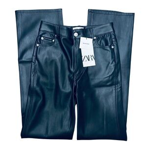 Zara 90s Vegan Leather Pants